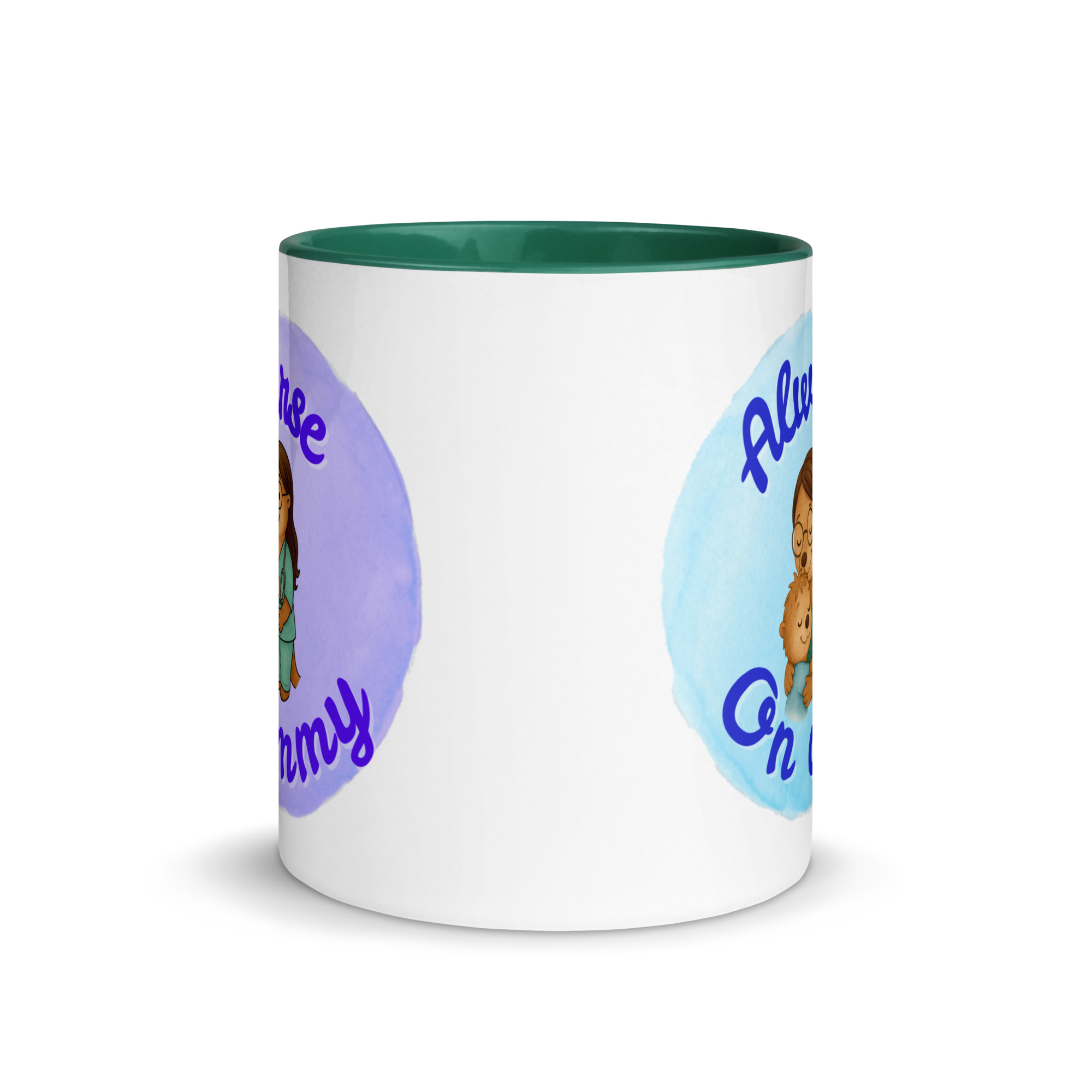 Nurse Mommy, Always on Duty - Mug with Color Inside - Nurse mommy gift - Image 4