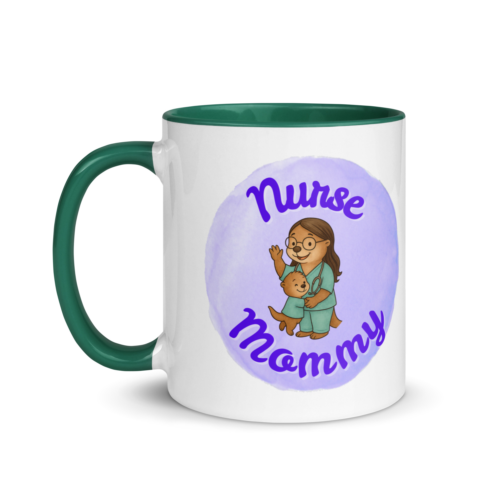 Nurse Mommy, Always on Duty - Mug with Color Inside - Nurse mommy gift - Image 12