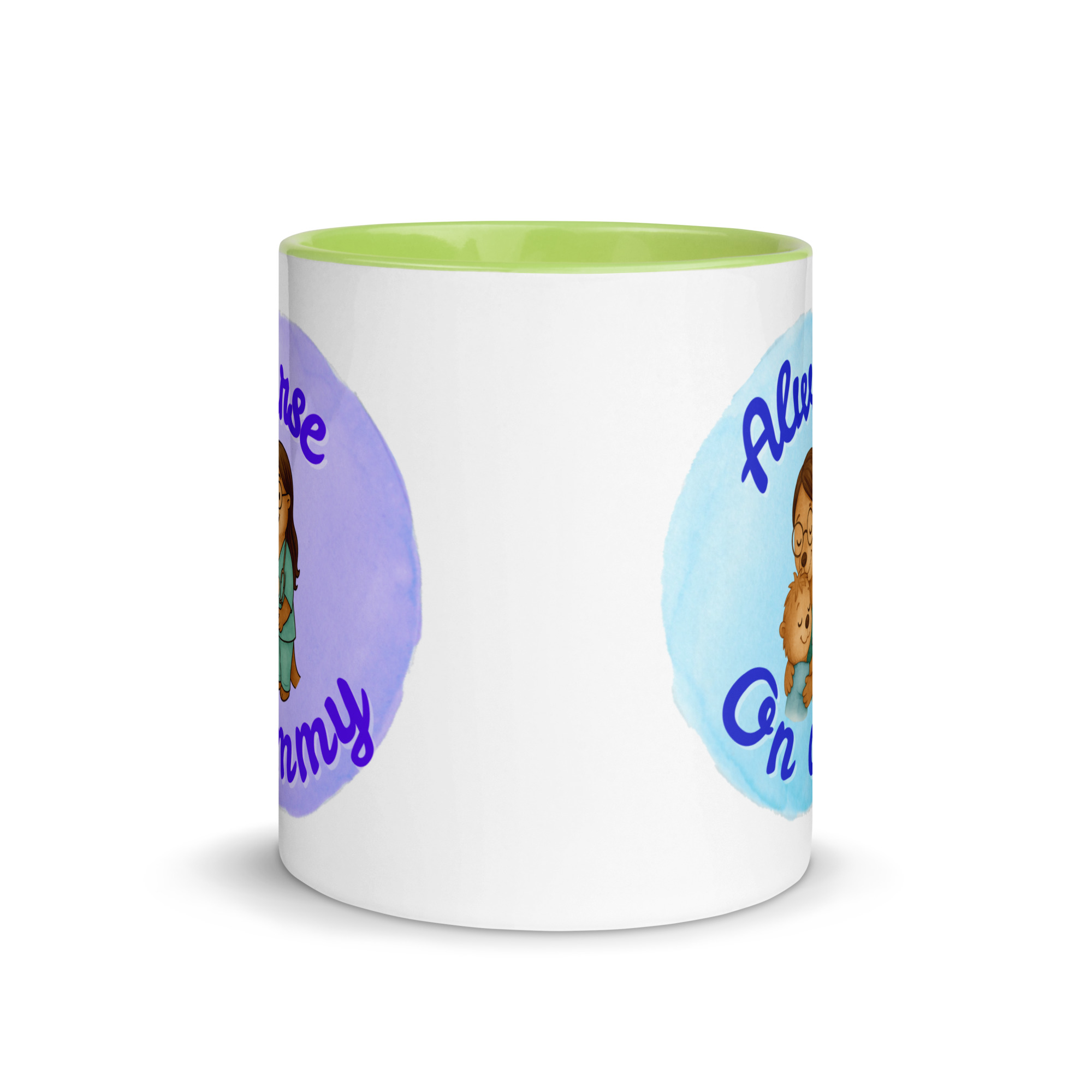 Nurse Mommy, Always on Duty - Mug with Color Inside - Nurse mommy gift - Image 9