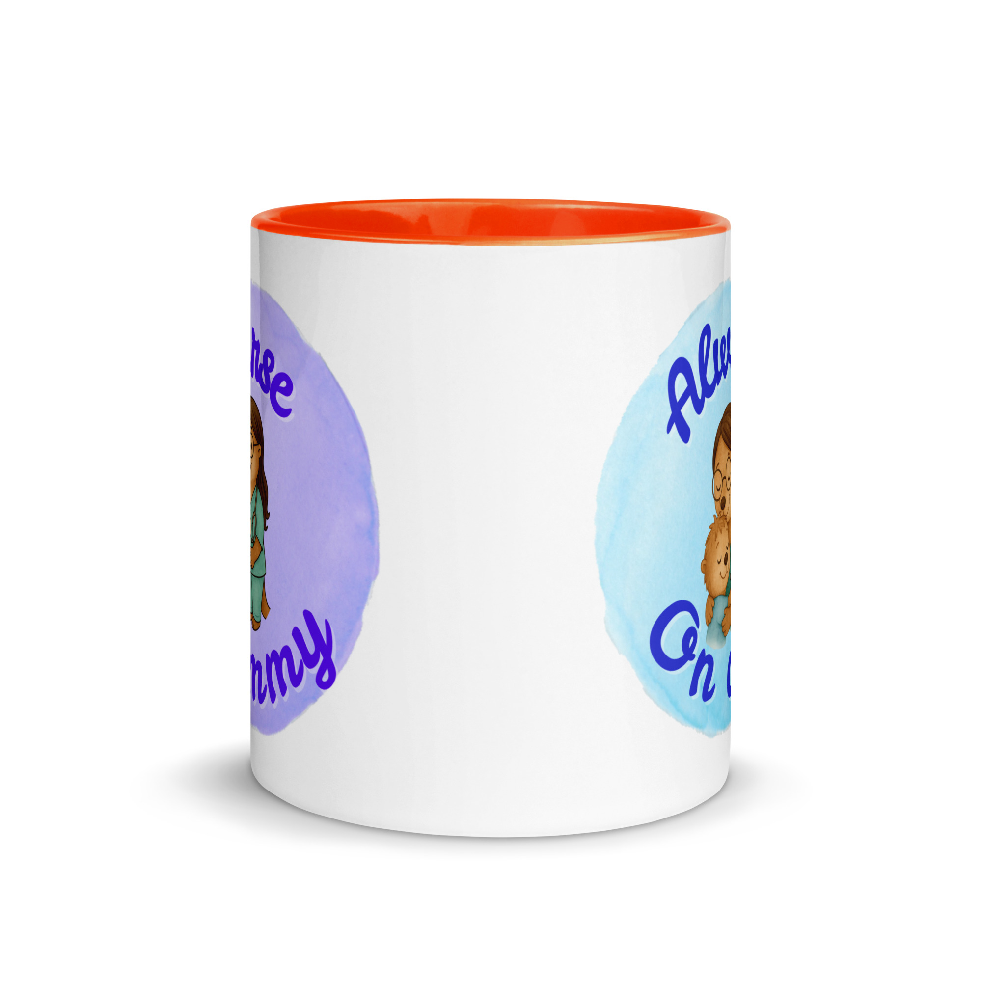 Nurse Mommy, Always on Duty - Mug with Color Inside - Nurse mommy gift - Image 5