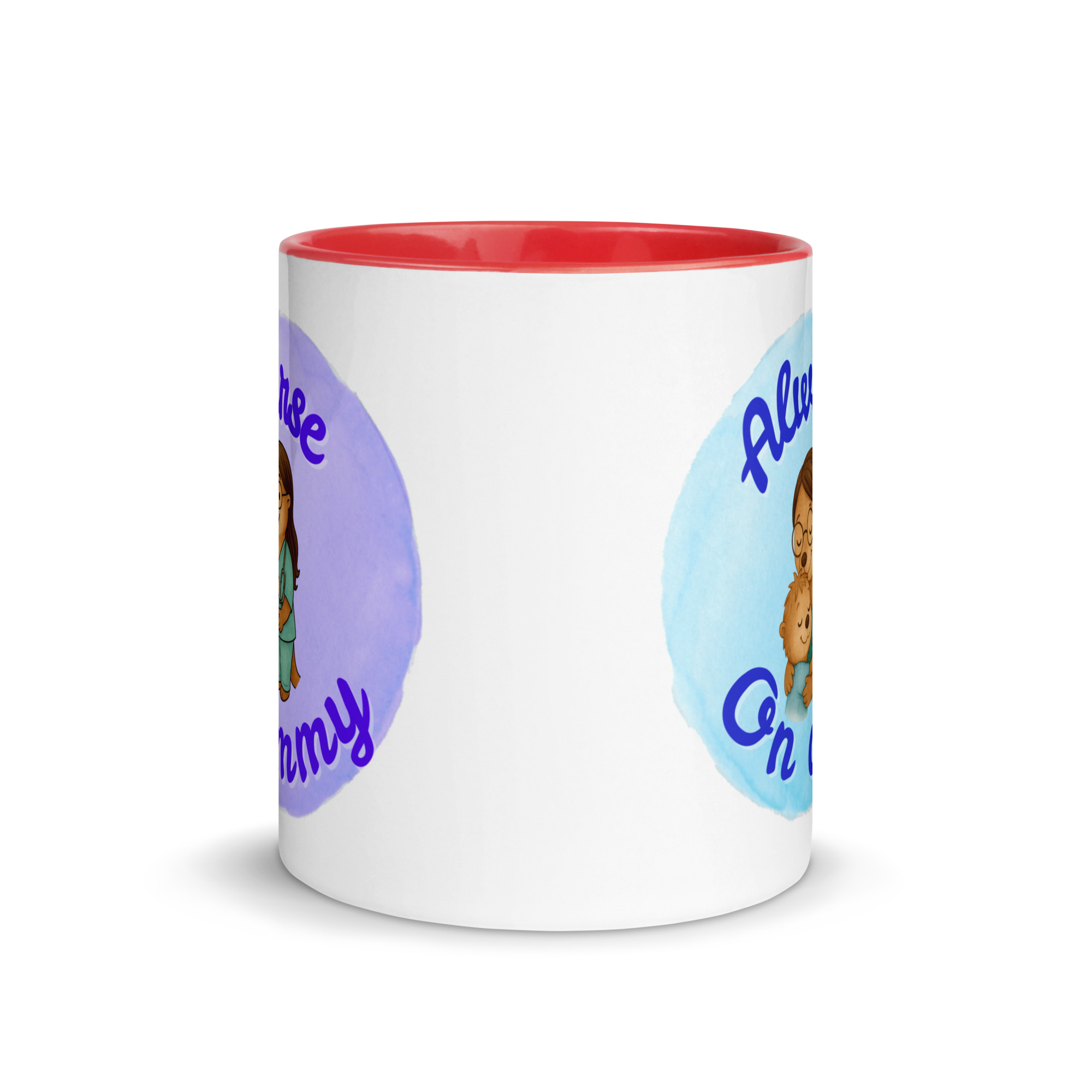 Nurse Mommy, Always on Duty - Mug with Color Inside - Nurse mommy gift - Image 3